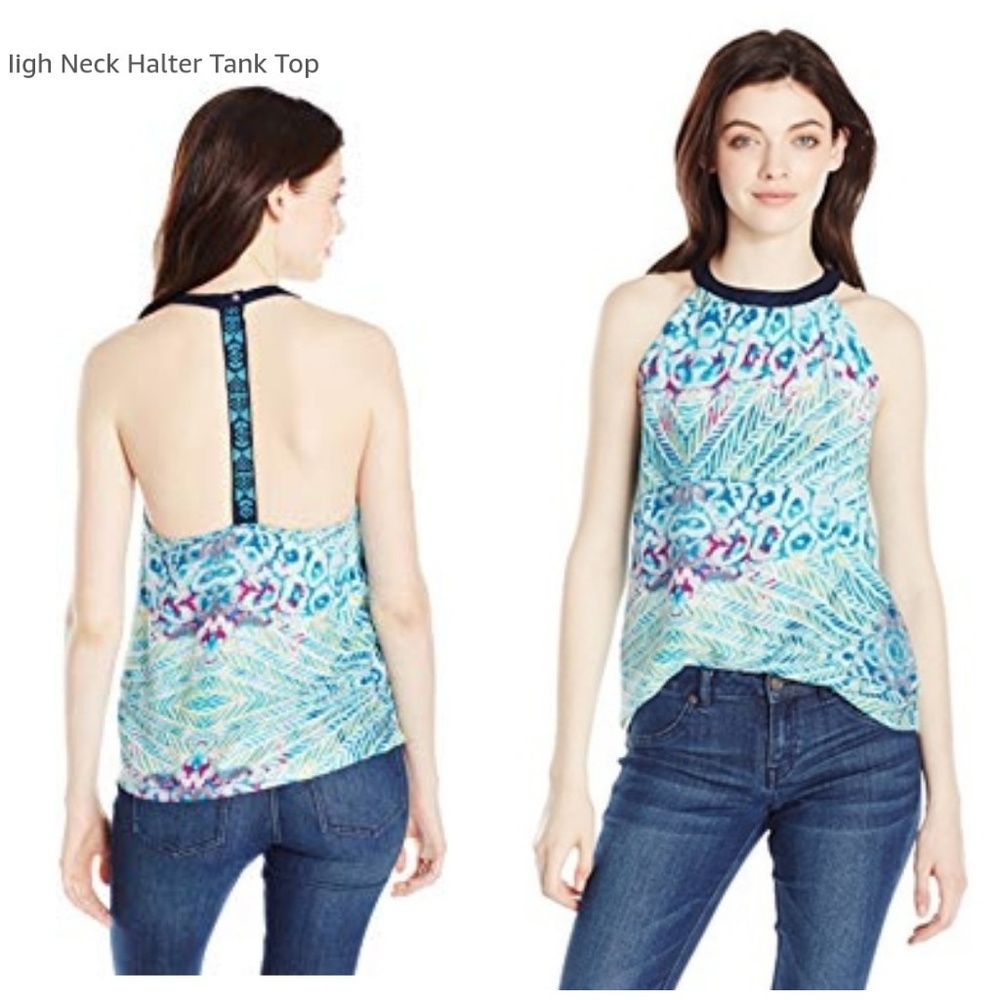 Roxy Psychadelic Cuba High Neck Halter Top